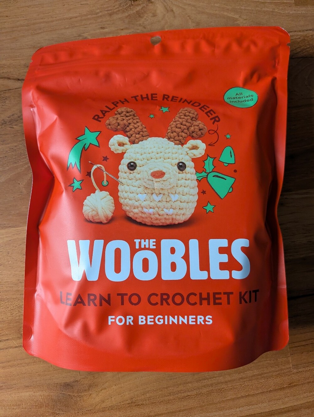 The Woobles Ralph the Reindeer Limited Edition Crochet Kit NEW